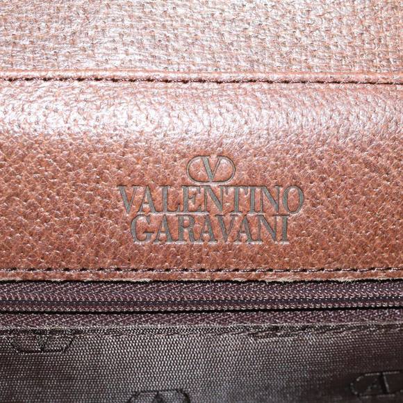 VALENTINO Hand Bag Leather Brown Auth 59910 - Picture 11 of 16